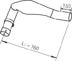 00090305 - Leömlőcső lapított F2000 215x215