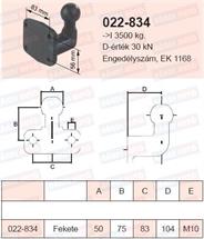 00105502 - Vonóhorog 4 furatos talpas 215x215