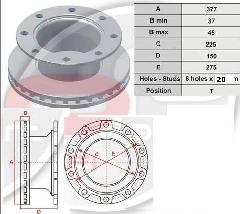 00026914 - Féktárcsa Autosan A0909 215x215