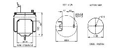 00050911 - Légrugó Volvo kpl 215x215