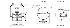 00054541 - Légrugó kpl BPW fémdugattyús 215x215