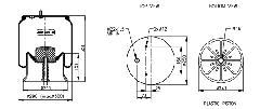 00055381 - Légrugó SAF 2926V 215x215