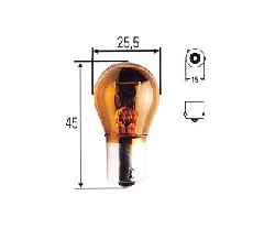 00056006 - Izzó  12V 21W sárga 215x215