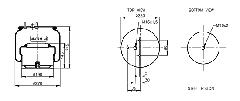00057671 - Légrugó kpl DAF 215x215