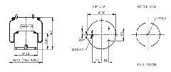 00057672 - Légrugó kpl DAF 215x215