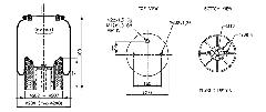 00058518 - Légrugó Schmitz kiálló csatl. 215x215