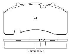 00059170 - Fékbetét BPW 215x215